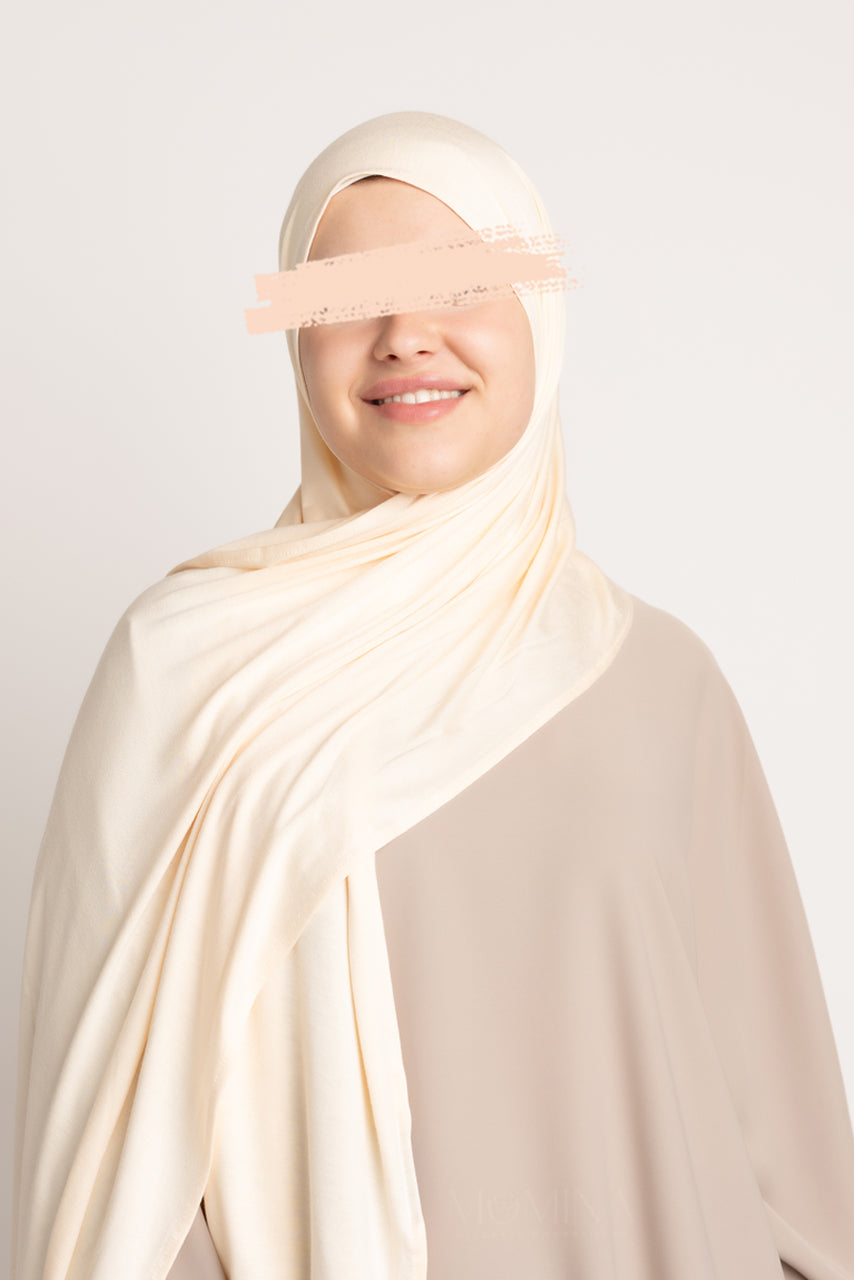 Premium Jersey Hijab - Butter