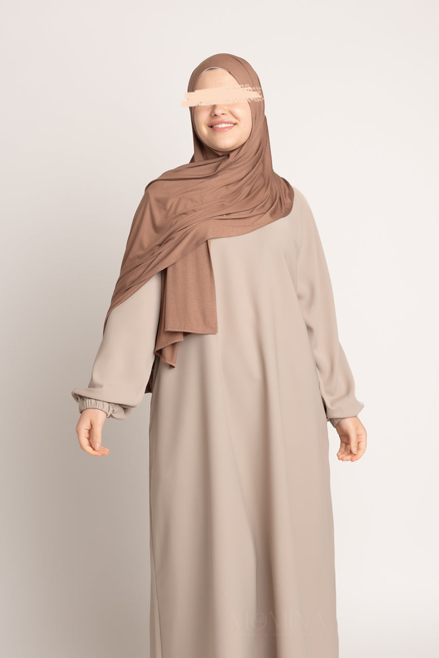 Premium Jersey Hijab - Chestnut