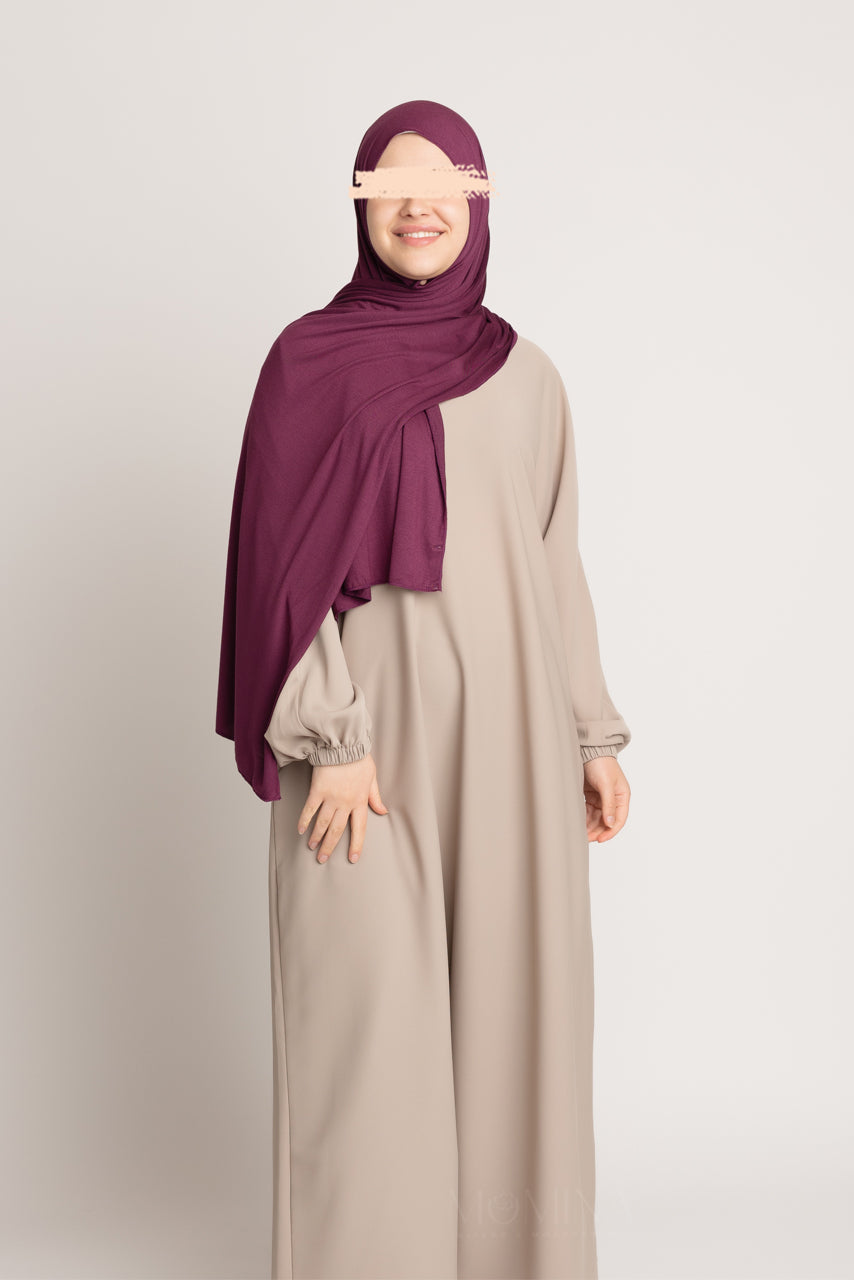 Premium Jersey Hijab - Mahogany