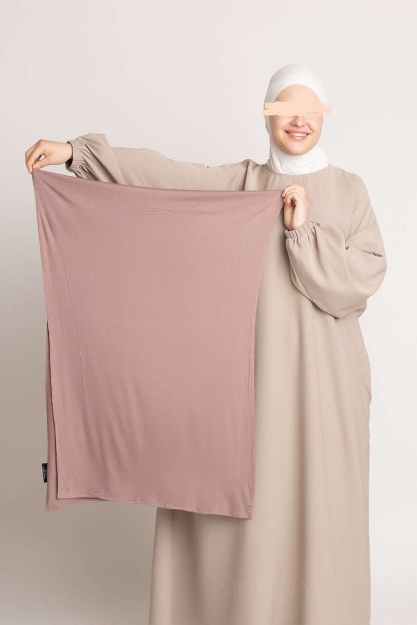 Matching Premium Jersey Hijab & Undercap Set - Mocha