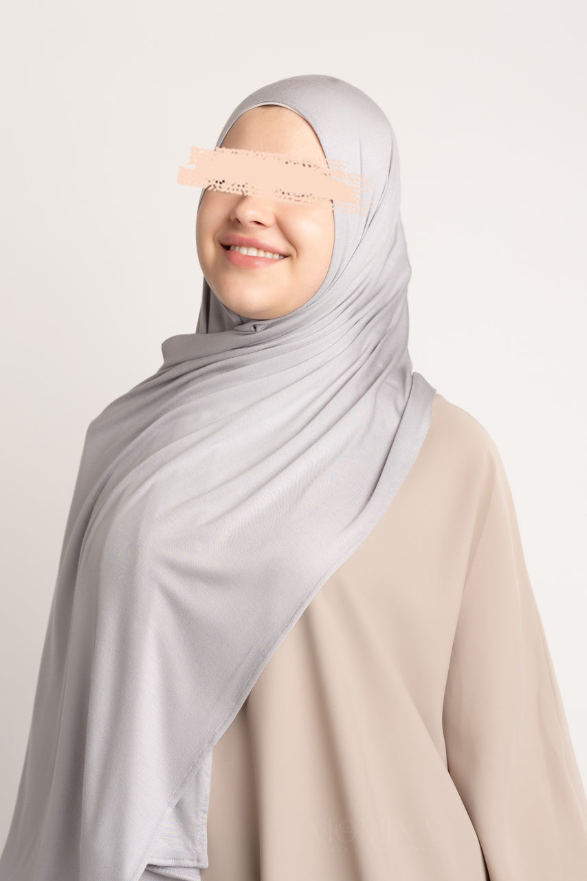 Premium Jersey Hijab - Smoke