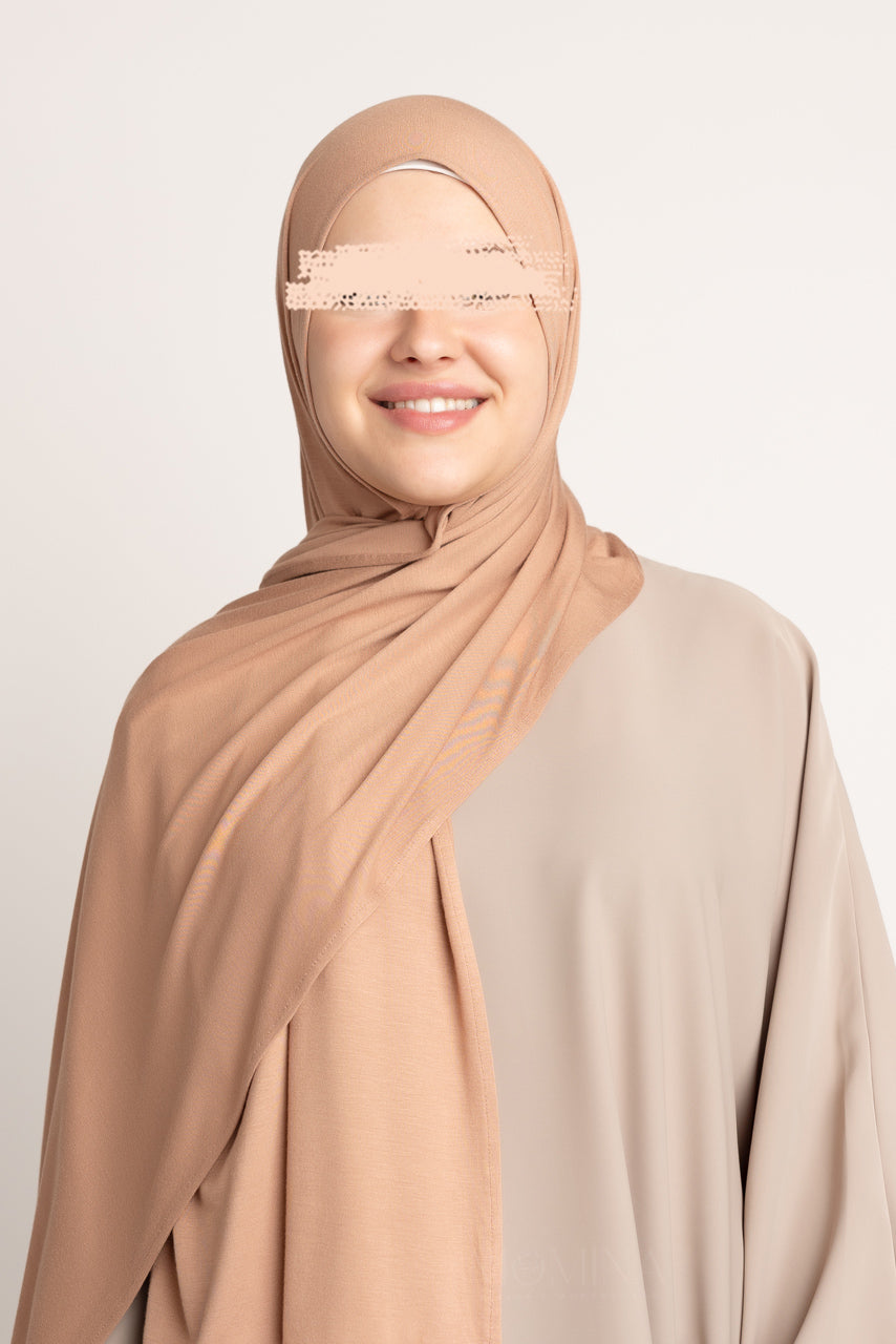 Premium Jersey Hijab - Clay