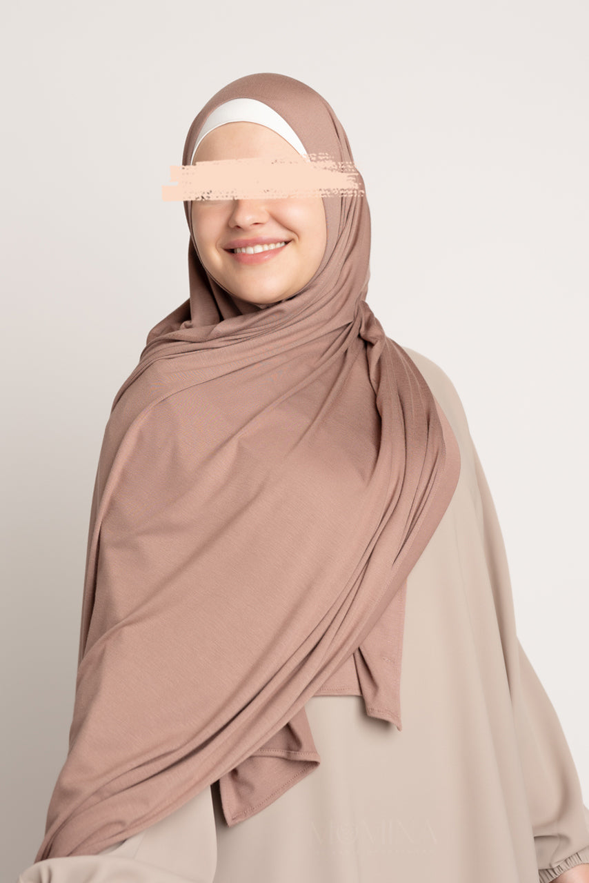 Premium Maxi Jersey Hijab - Brown Sugar