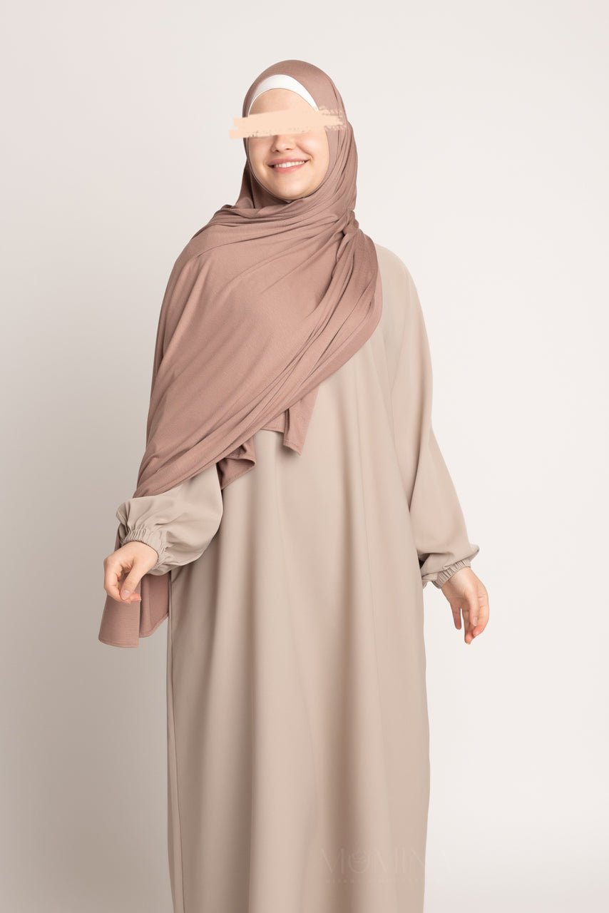 Premium Maxi Jersey Hijab - Brown Sugar