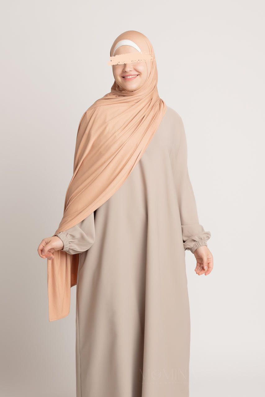 Premium Maxi Jersey Hijab - Toffee