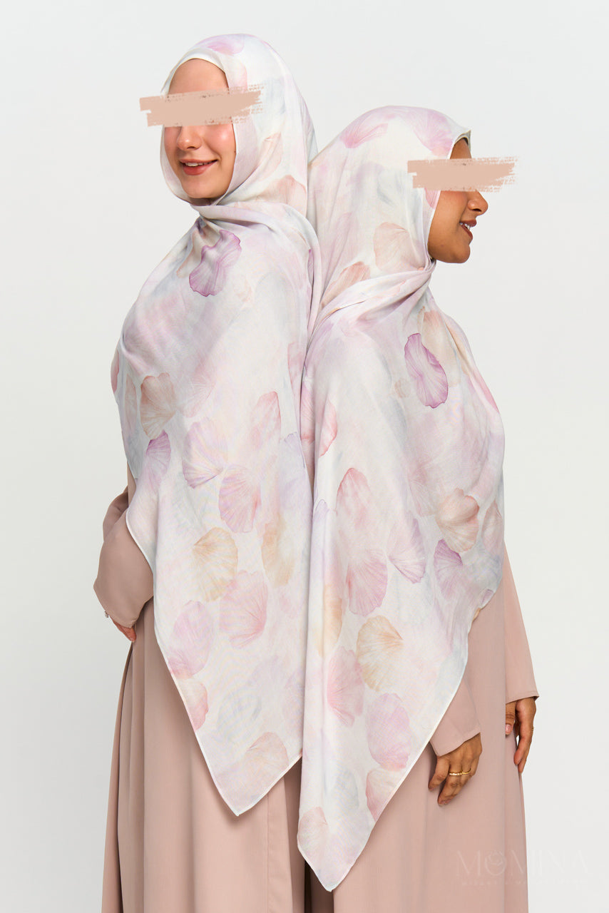 Printed Modal Hijab - Pale Pearl