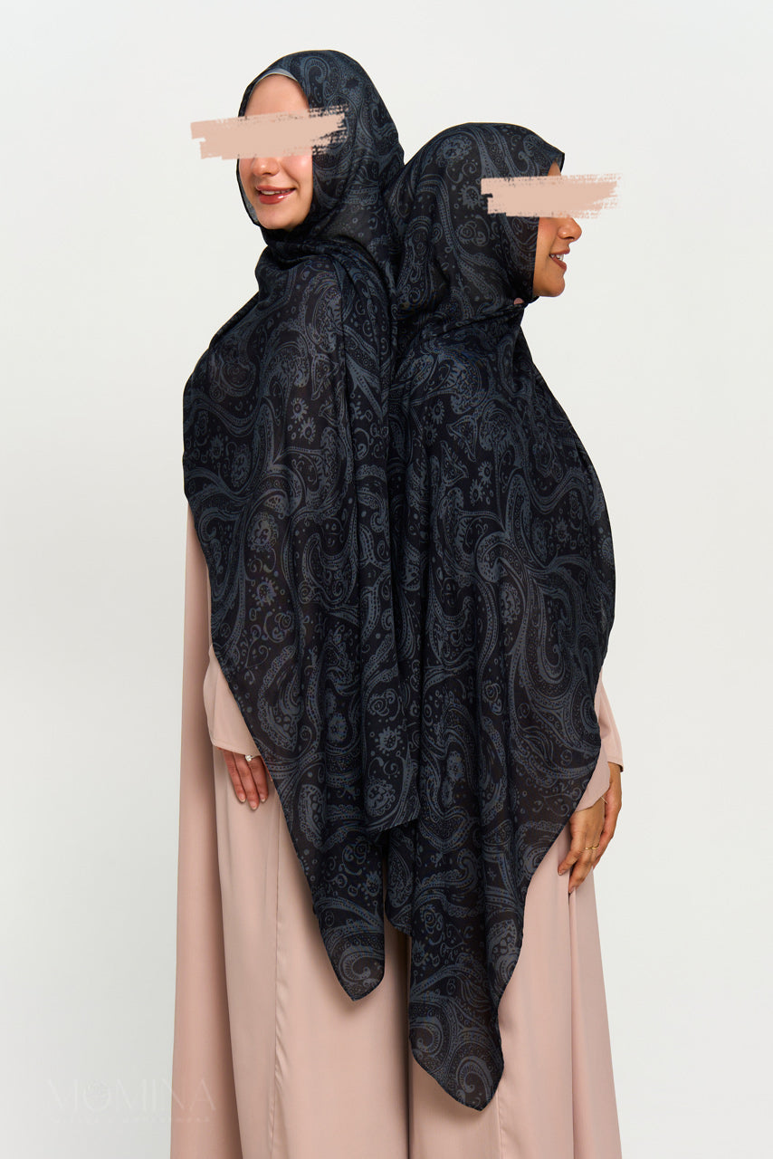 Printed Modal Hijab - Poised Pashmina