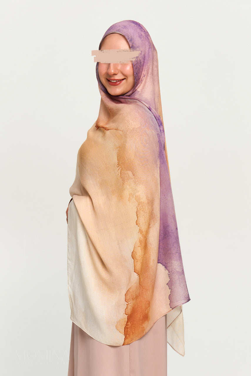 Printed Modal Hijab - Sahara Mist