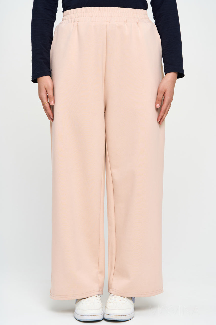 Raha Wide Leg Pants - Vanilla