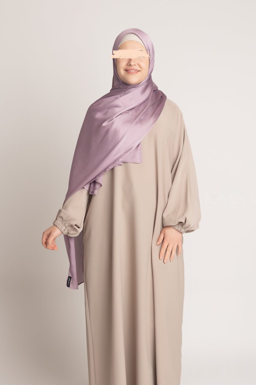 Hijab en satin de soie froissé - Royauté