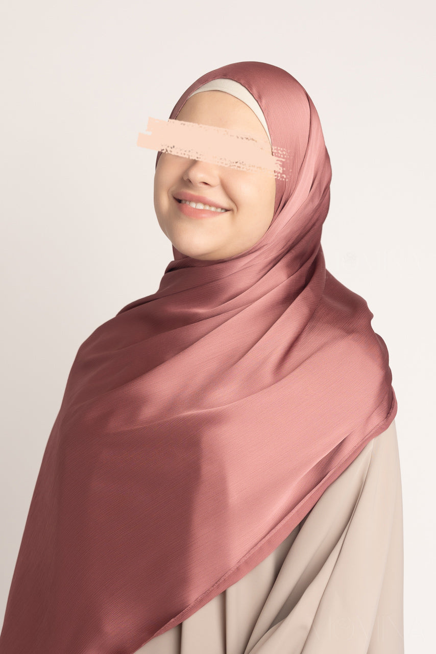 Silk Satin Crinkle Hijab - Supernova