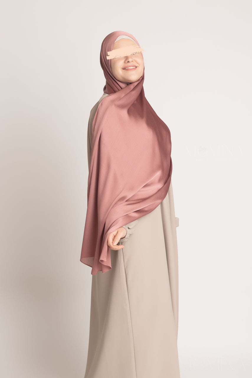 Silk Satin Crinkle Hijab - Supernova