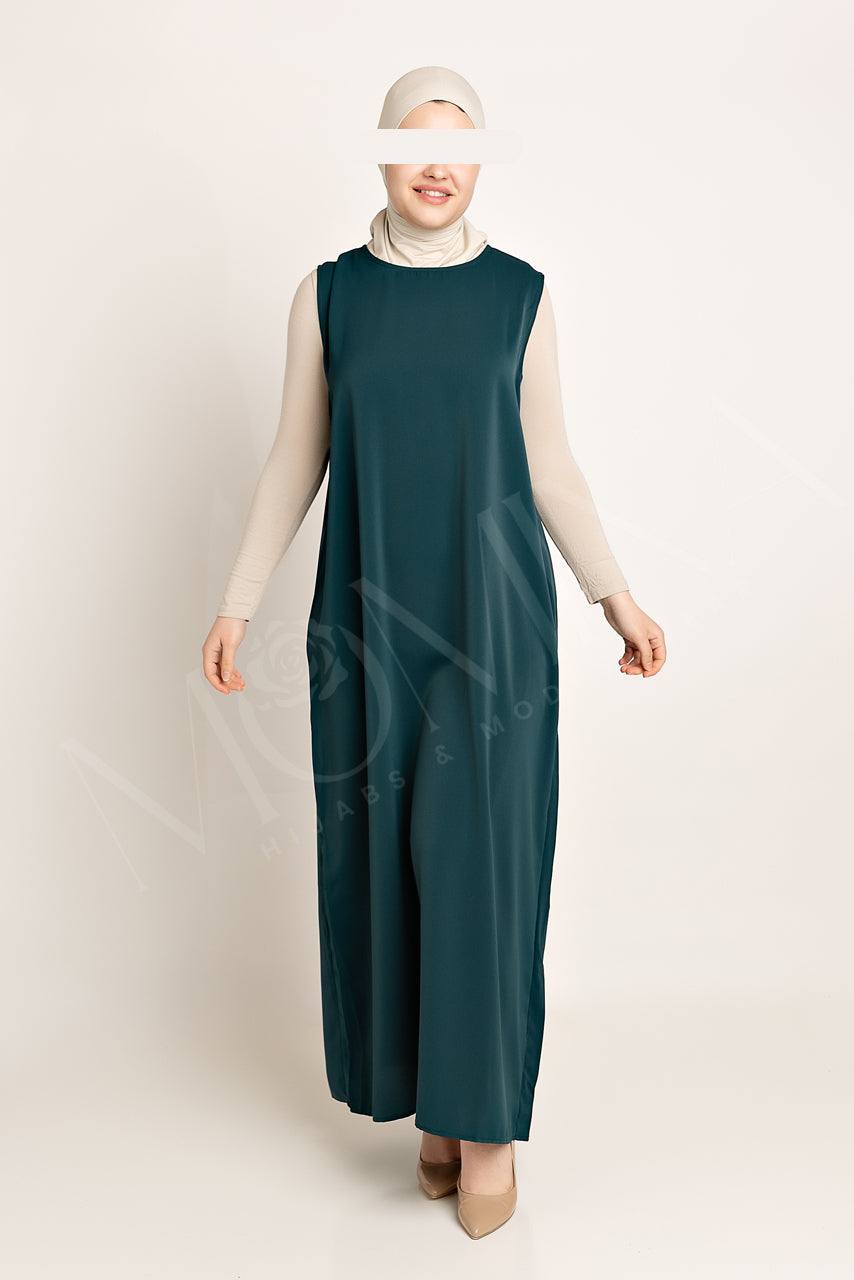 Amal Abaya Inner - Blue Lagoon - Momina Hijabs & Modestwear ™