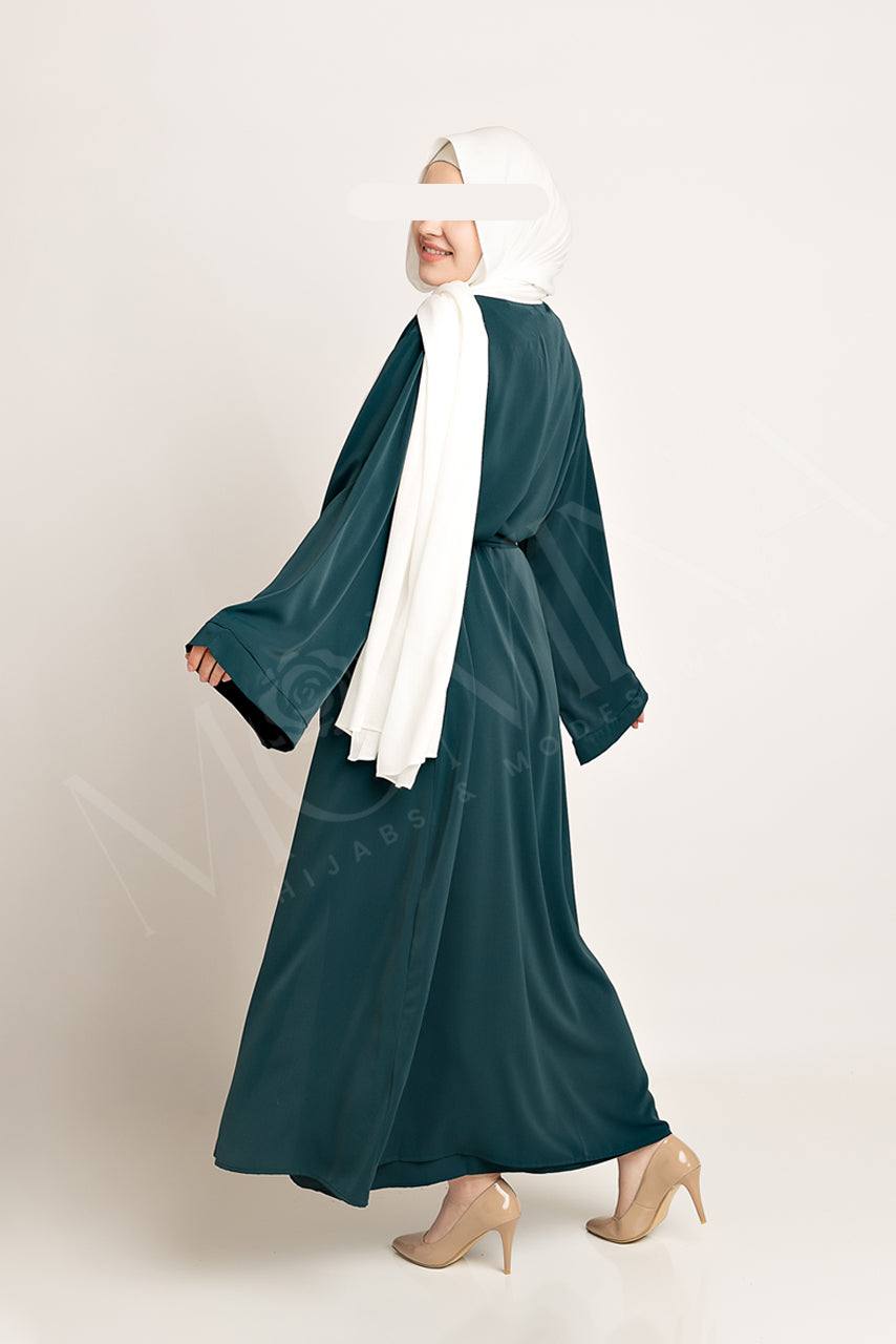 Amal Abaya Outer - Blue Lagoon - Momina Hijabs & Modestwear ™