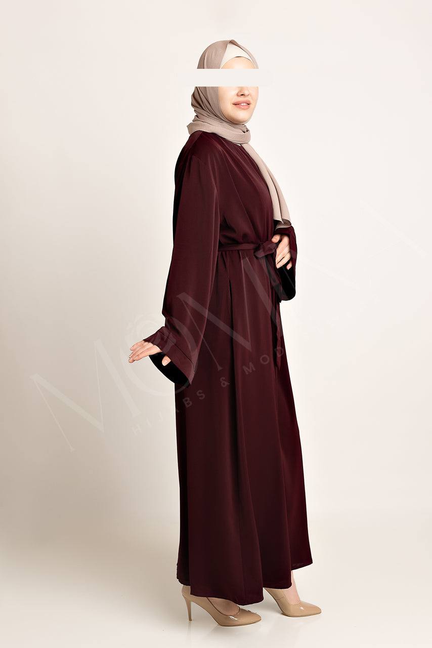 Amal Abaya Set - Beetroot - Momina Hijabs & Modestwear ™
