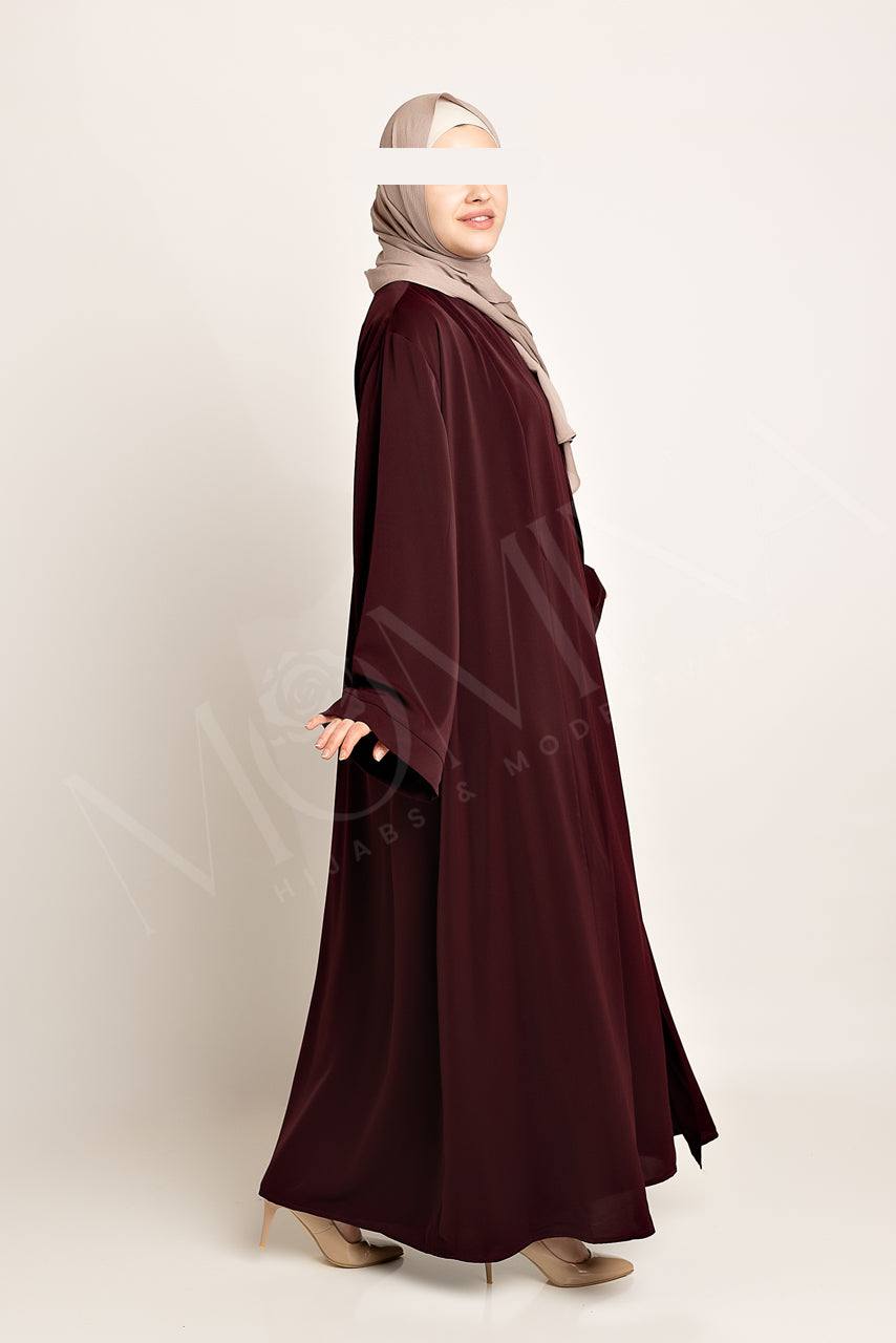 Amal Abaya Set - Beetroot - Momina Hijabs & Modestwear ™