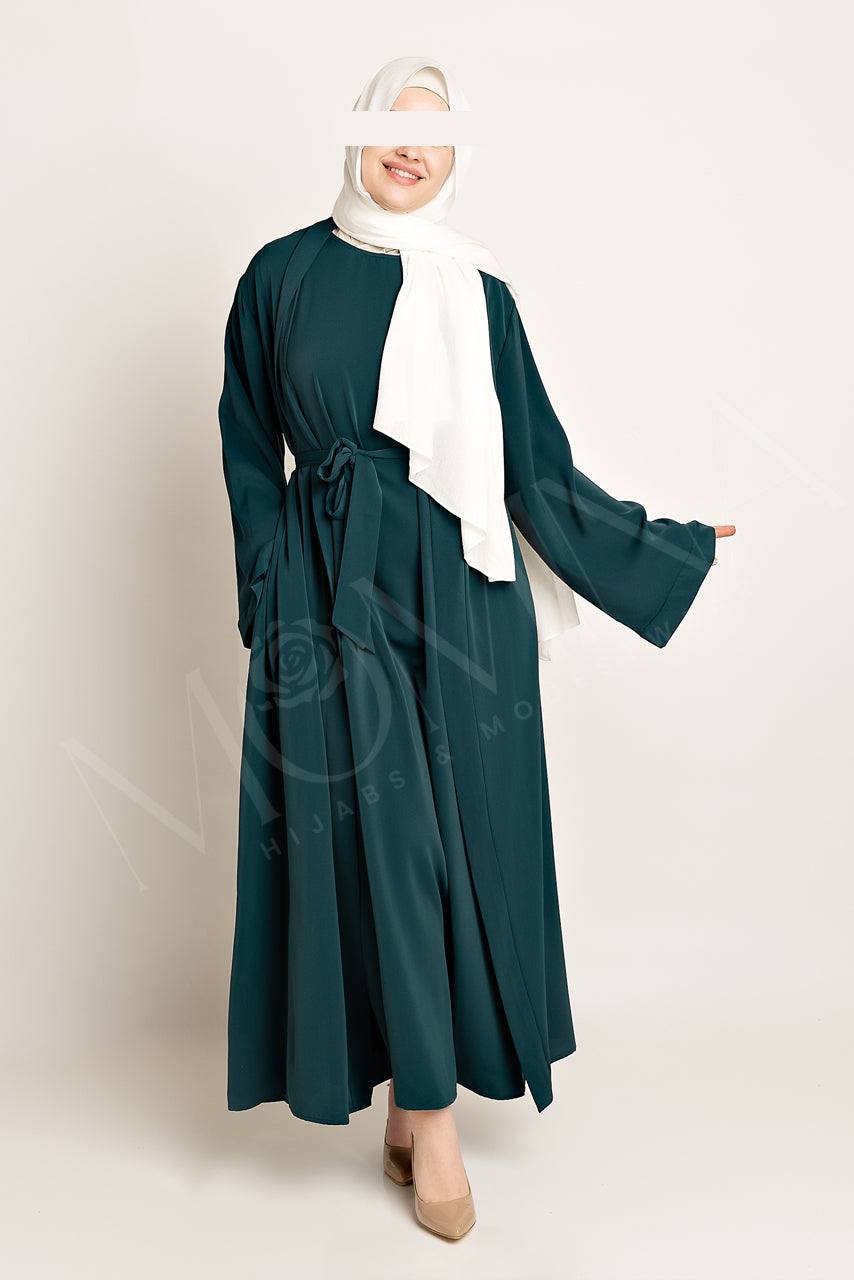 Amal Abaya Set - Blue Lagoon - Momina Hijabs & Modestwear ™