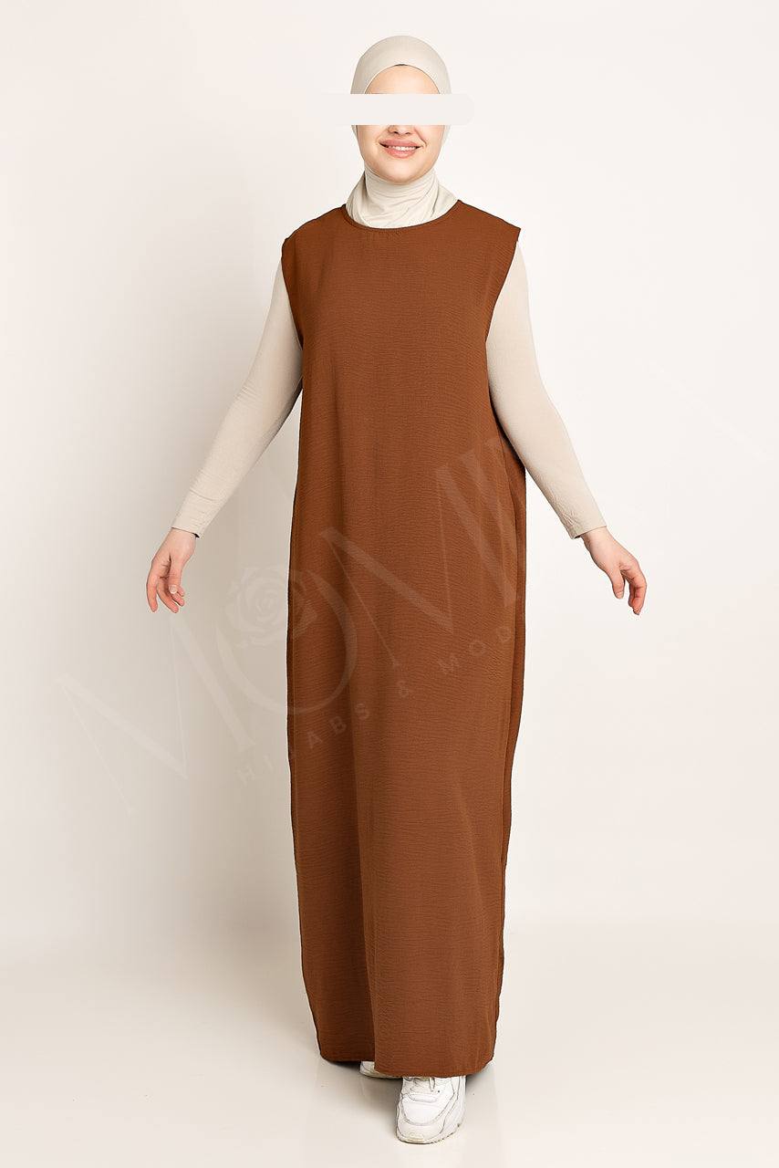 Amani Textured Abaya Inner - Canyon - Momina Hijabs & Modestwear ™