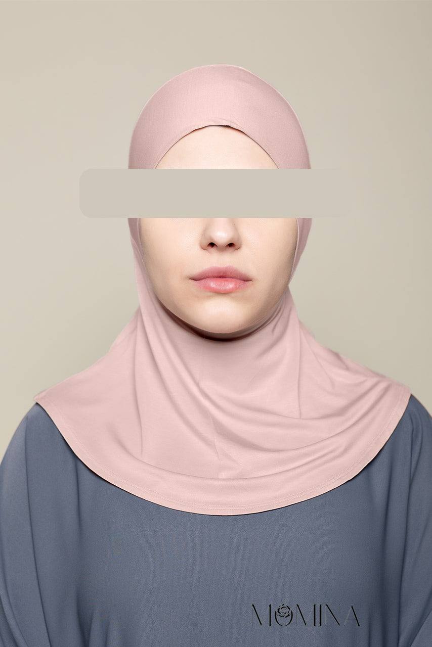 Bamboo Ninja Tie Back Undercap - Light Rose - Momina Hijabs