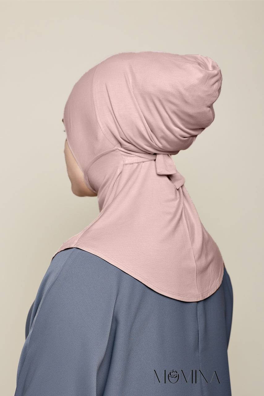 Bamboo Ninja Tie Back Undercap - Light Rose - Momina Hijabs