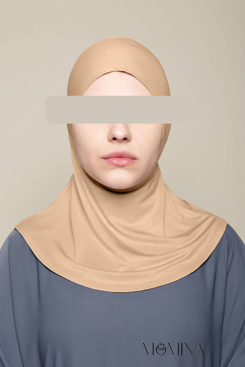 Bamboo Ninja Tie Back Undercap - Nude Brown - Momina Hijabs
