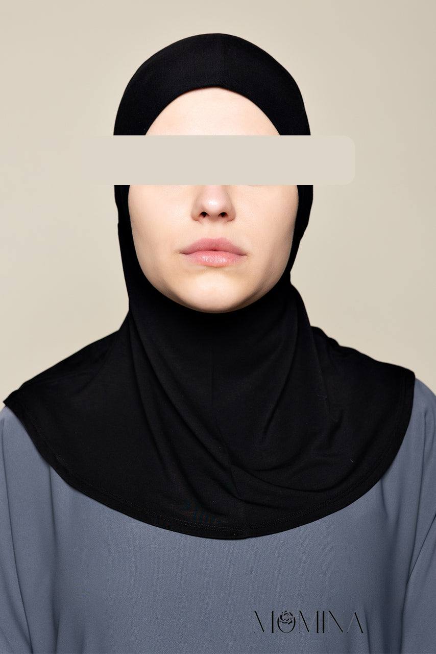 Bamboo Ninja Tie-back Undercap - Obsidian - Momina Hijabs