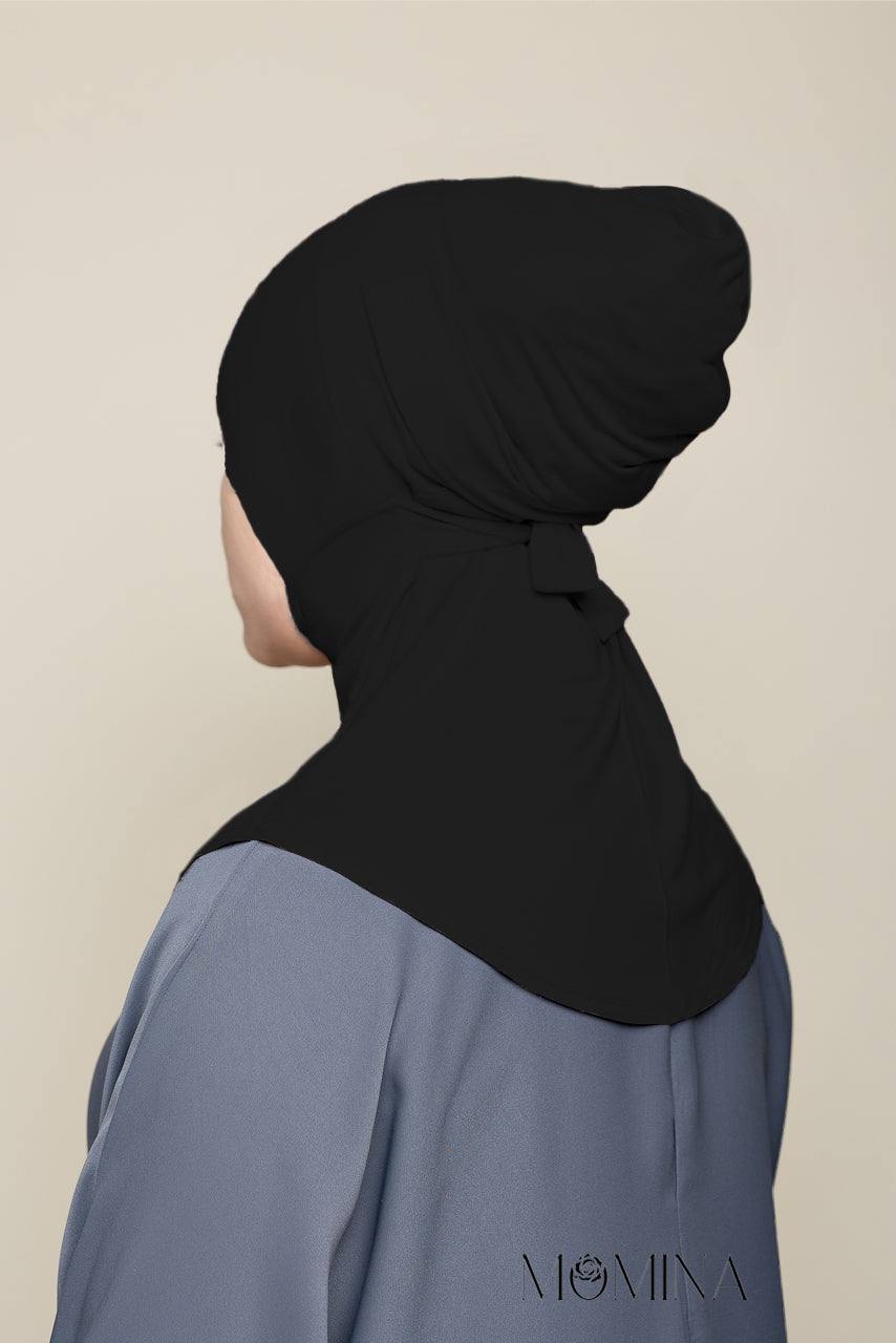 Bamboo Ninja Tie-back Undercap - Obsidian - Momina Hijabs