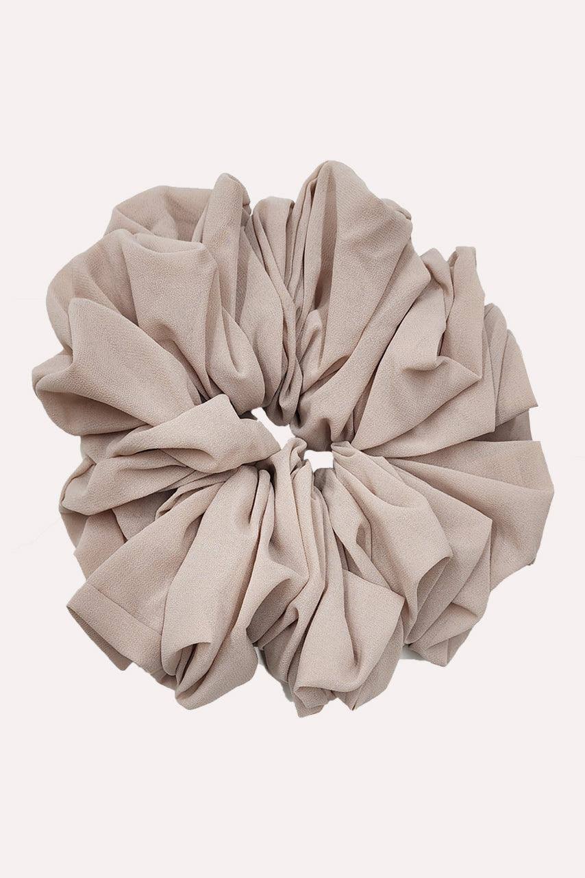 Chiffon Hijab Scrunchie - Dune - Momina Modestwear