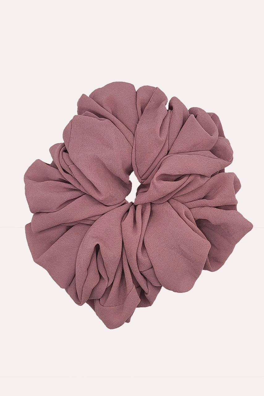 Chiffon Hijab Scrunchie - Dusty Pink - Momina Modestwear