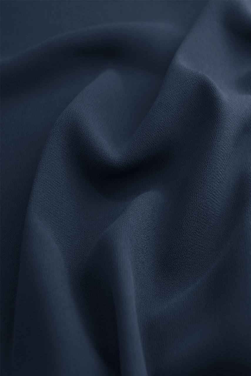 Fabric details of Classic Chiffon Hijab in Dusty Blue by Momina Hijabs
