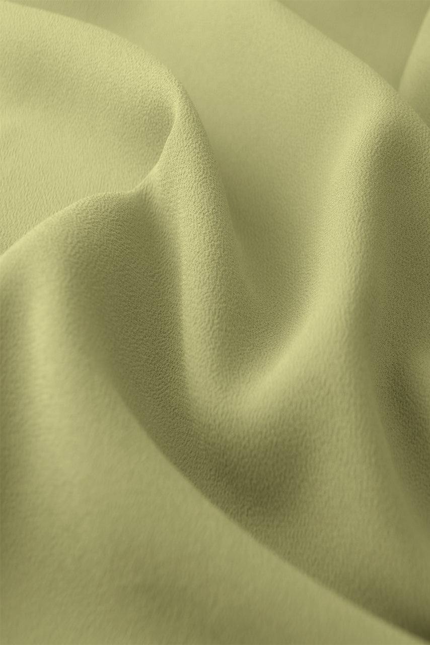 Fabric details ofClassic Chiffon Hijab in Lime by Momina Hijabs