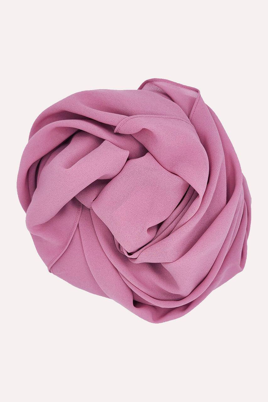 Classic Chiffon Hijab - Mauve Pink - Momina Modestwear