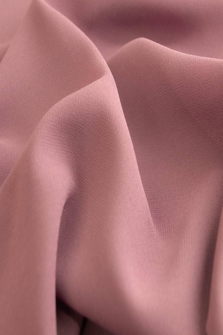 Muted Pink Classic Chiffon Hijab - Petal - Fabric