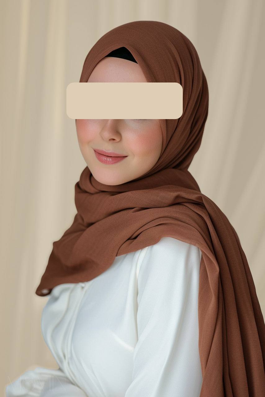 Luxury Maxi Modal Hijab - Cocoa Bean - Momina Hijabs & Modestwear™