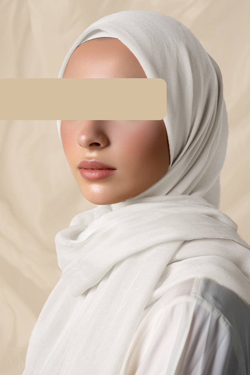 Luxury Maxi Modal Hijab - Vanilla Bean - Momina Hijabs & Modestwear™