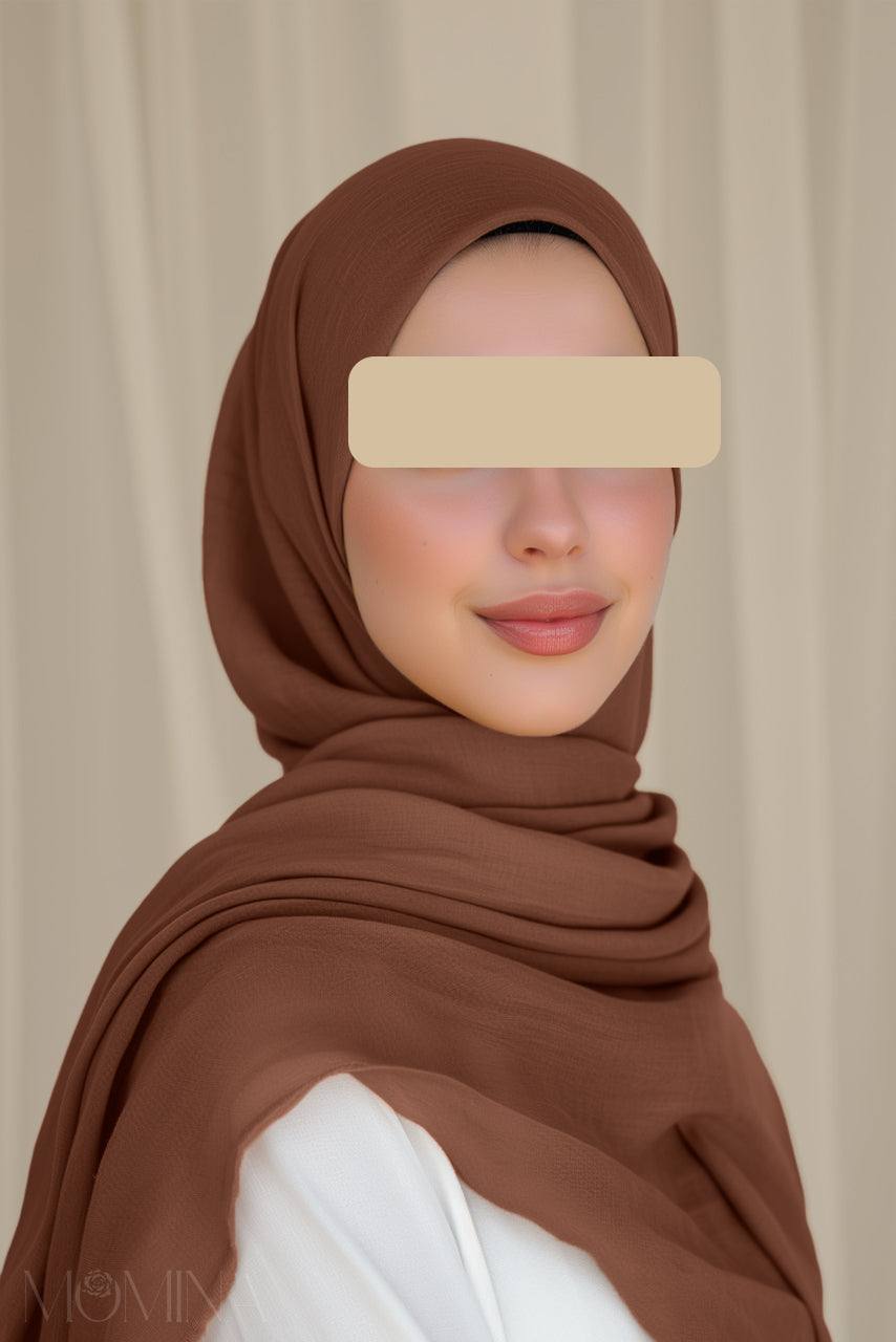 Luxury Modal Hijab - Cocoa Bean - Momina Hijabs & Modestwear™