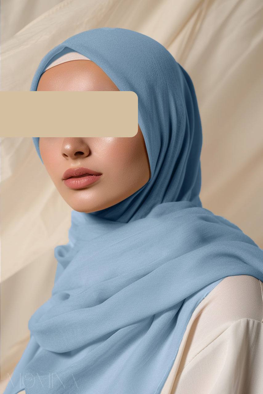 Luxury Modal Hijab - Denim - Momina Hijabs & Modestwear™
