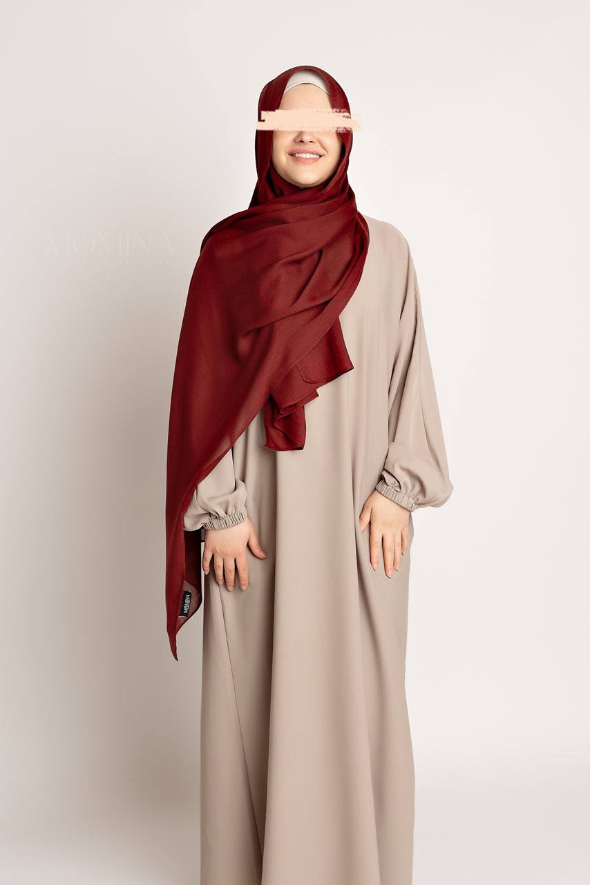 Luxury Modal Hijab - Garnet - Momina Hijabs & Modestwear