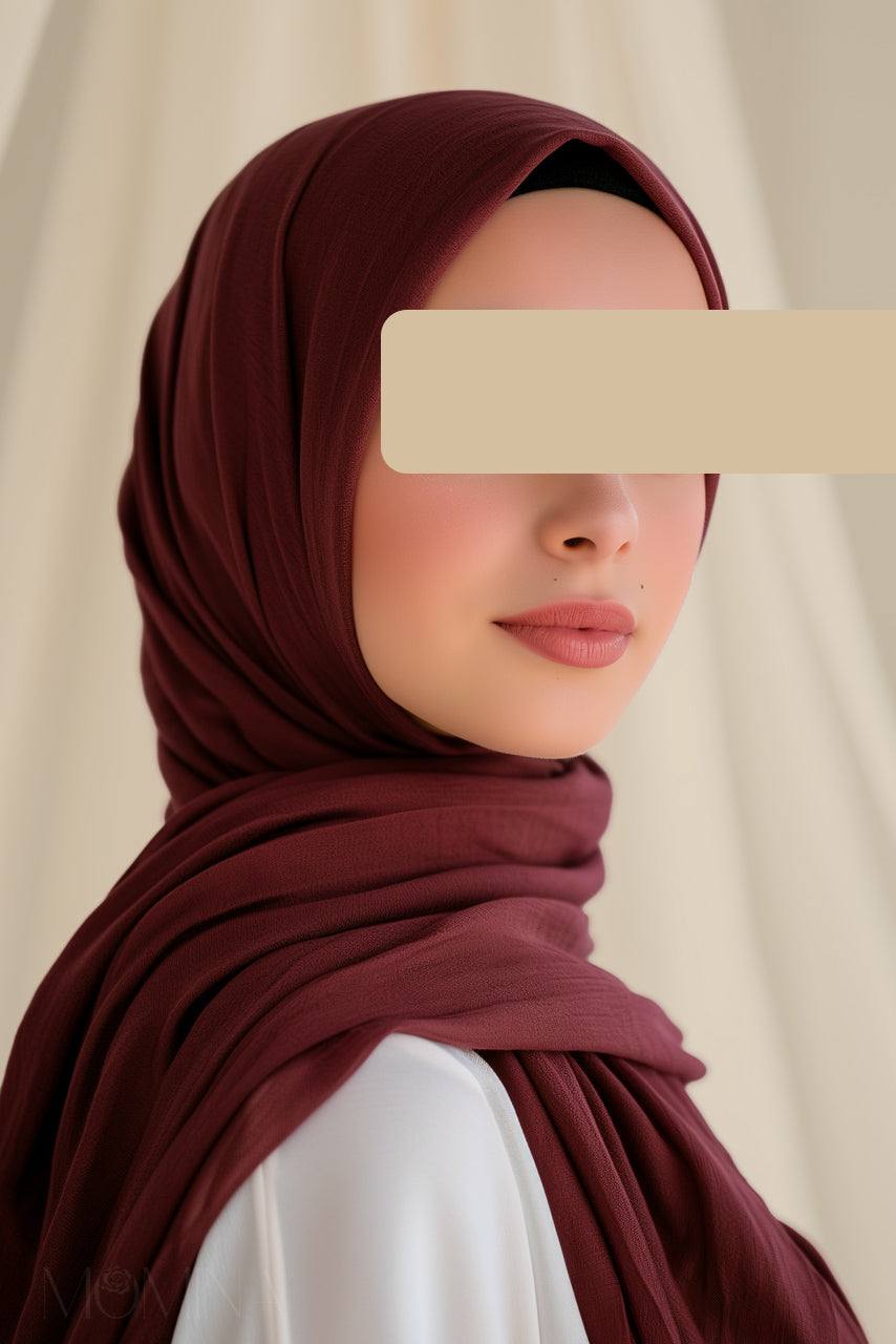 Luxury Modal Hijab - Garnet - Momina Hijabs