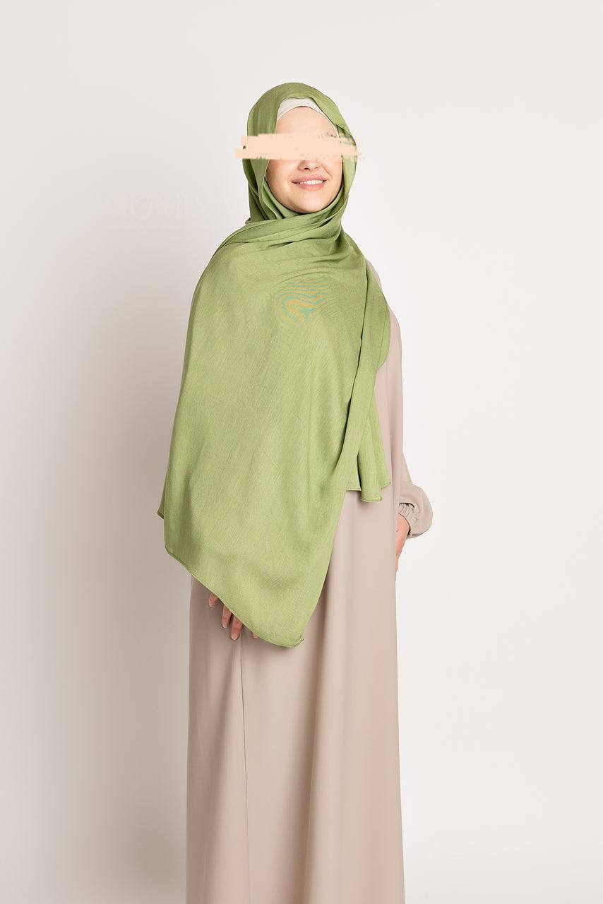 Luxury Modal Hijab - Matcha - Momina Hijabs & Modestwear