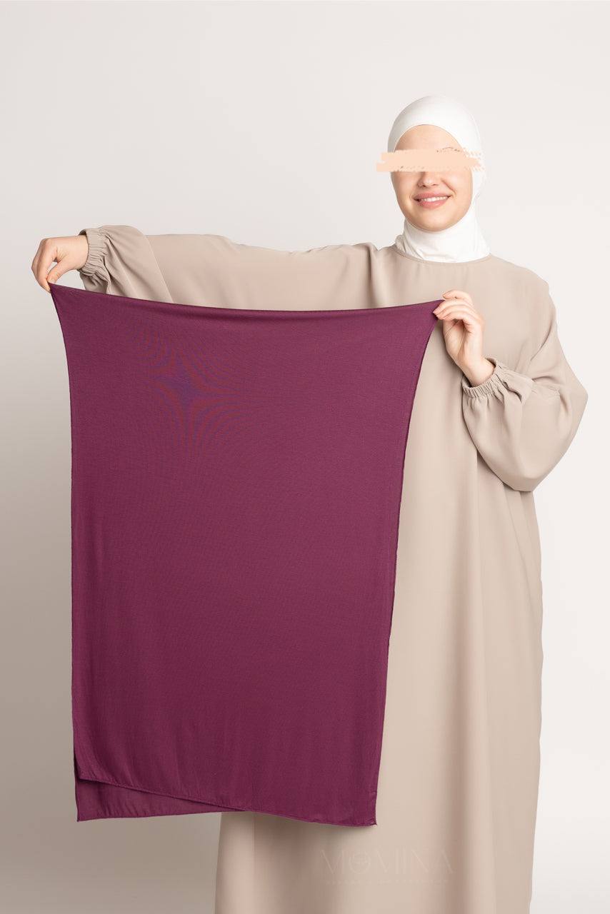 Matching Premium Jersey Hijab & Undercap Set - Mahogany - Momina Hijabs & Modestwear