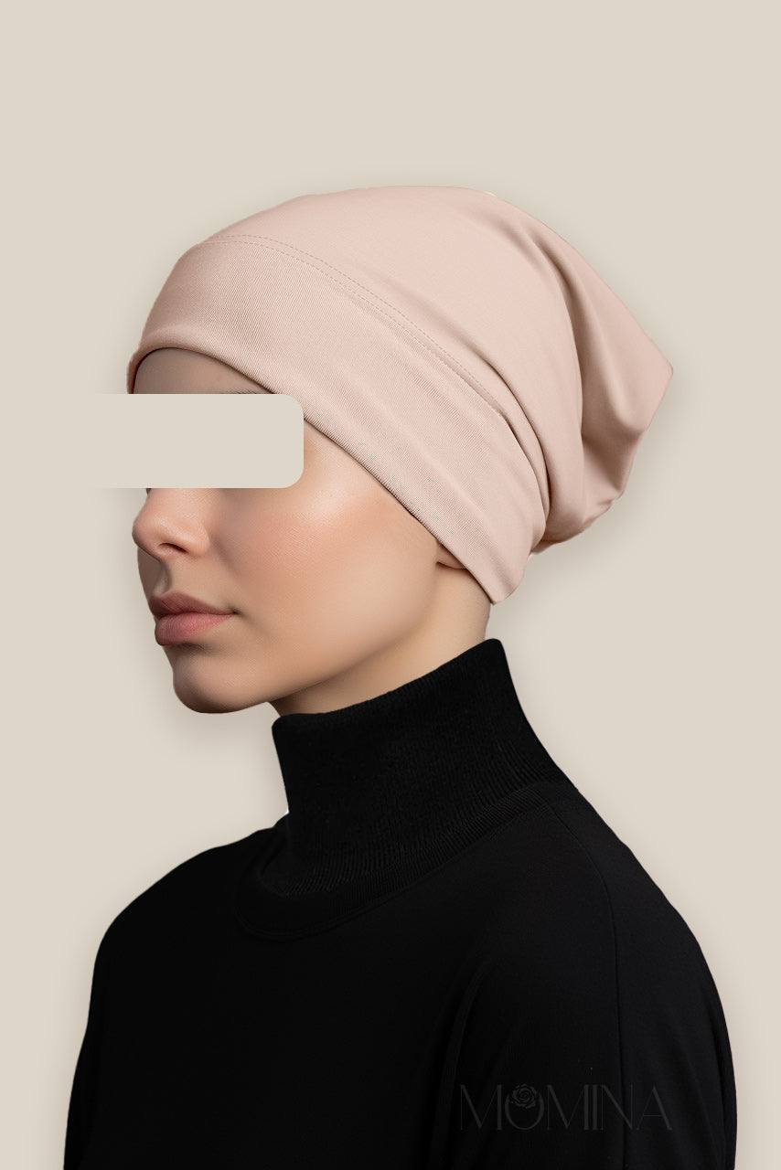 Matching Premium Jersey Hijab & Undercap Set - Praline - Momina Hijabs