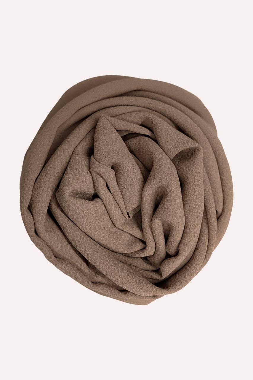 Premium Chiffon Hijab - Rustic Oak - Momina Modestwear