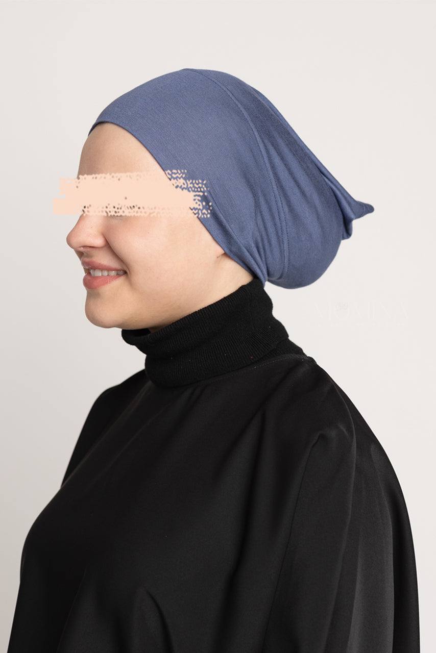 Premium Hijab Undercap - Blue Ink - Momina Hijabs & Modestwear