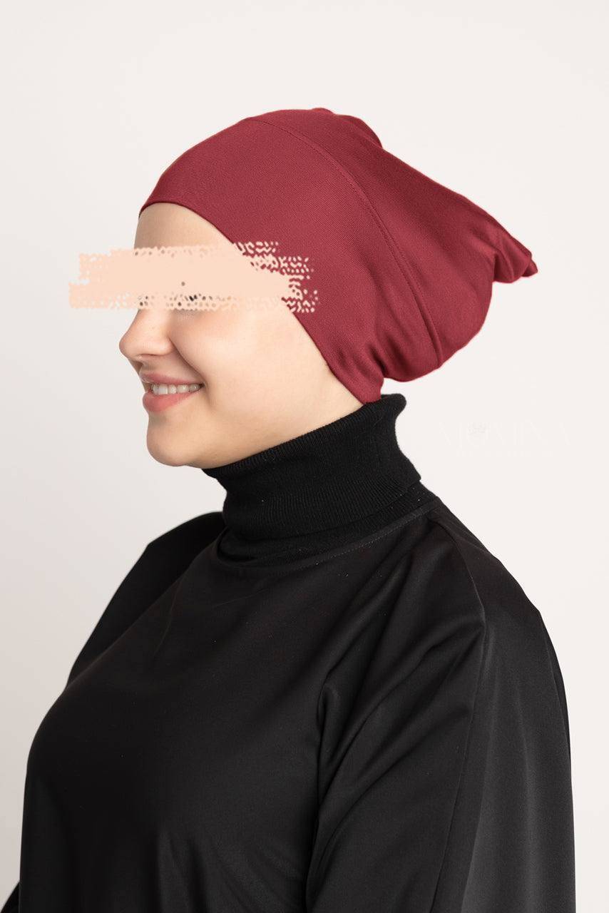 Premium Hijab Undercap - Cherry - Momina Hijabs & Modestwear