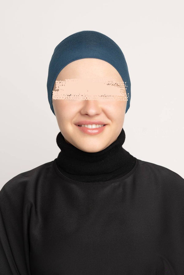 Premium Hijab Under Cap - Peacock | Momina Hijabs