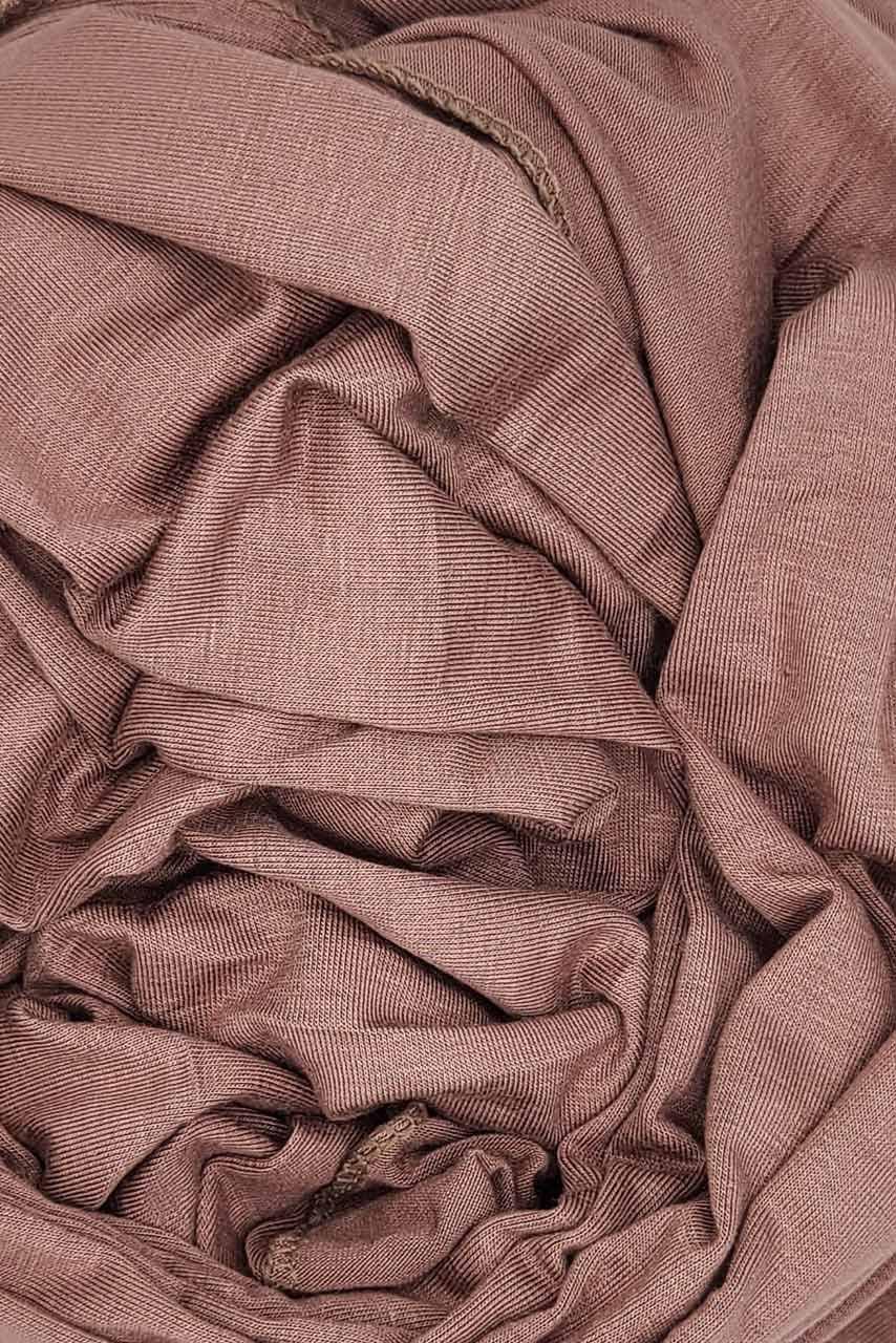 Premium Jersey Hijab - Brown Sugar - Nude color - Fabric closeup