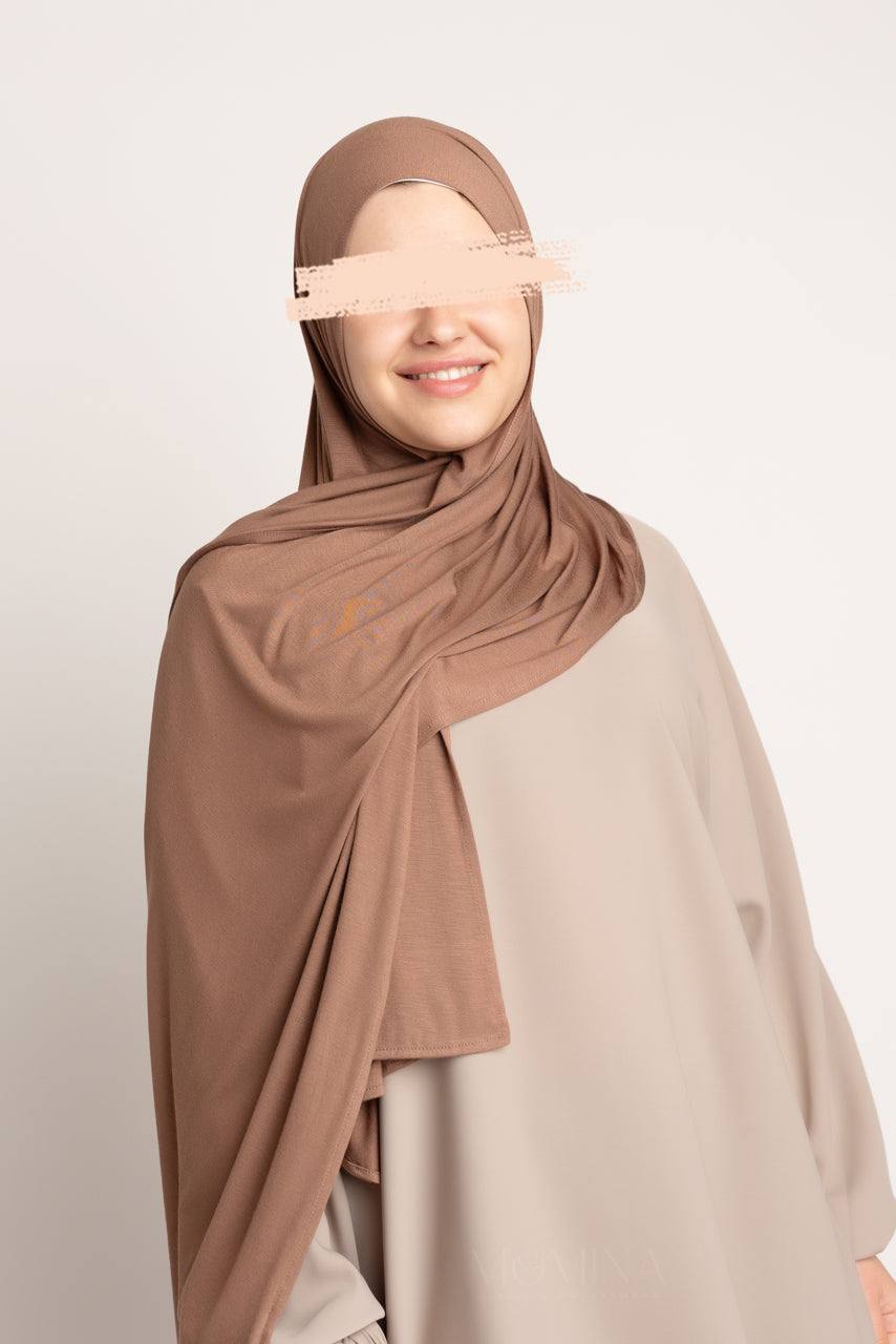 Premium Jersey Hijab - Chestnut - Momina Hijabs & Modestwear