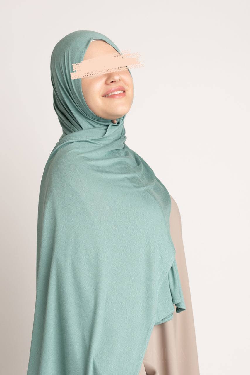 Premium Jersey Hijab - Pale Mint - Momina Hijabs & Modestwear