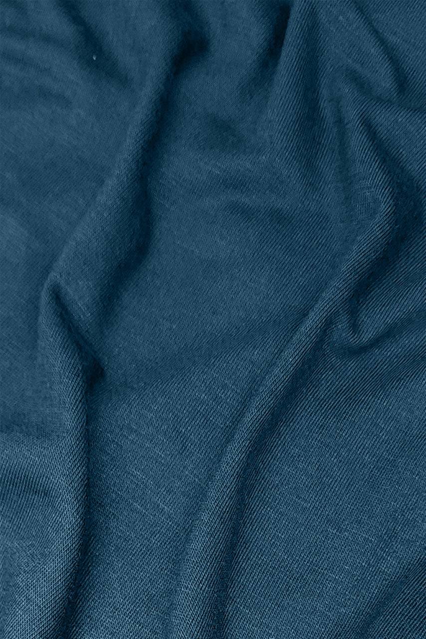 Fabric close up of Peacock Jersey Hijab by Momina Hijabs